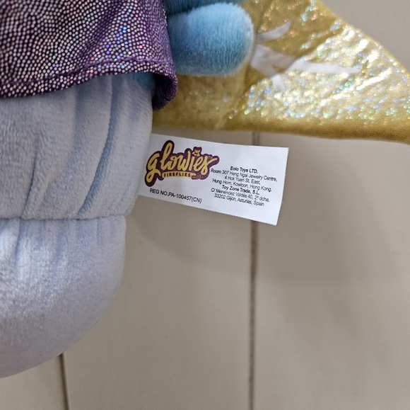 Glowies Firefly Blue and Gold Plush Toy. - Picture 3 of 6